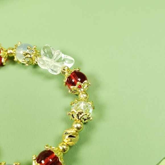 Brand New Gold Colour With Butterfly Bracelet - Picture 3 of 7